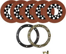 Load image into Gallery viewer, ALTO clutch pack for Big Twin motorcycles, friction clutch set, compatible with 1941-1967 Harley-Davidson models, image showing clutch components.