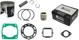 NAMURA Top End Kit Two Stroke 82.94/Std Pol piston kit with components for two-stroke engines, featuring precision parts.