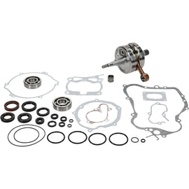 Hot Rods engine bottom end kit with pistons, crankshaft, and connecting rods for automotive repair and performance upgrade.