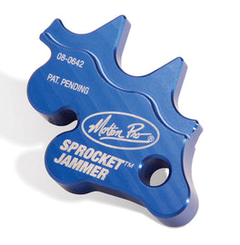 Motion Pro Sprocket Jammer tool for motorcycle chain sprocket removal, shown in a close-up image.