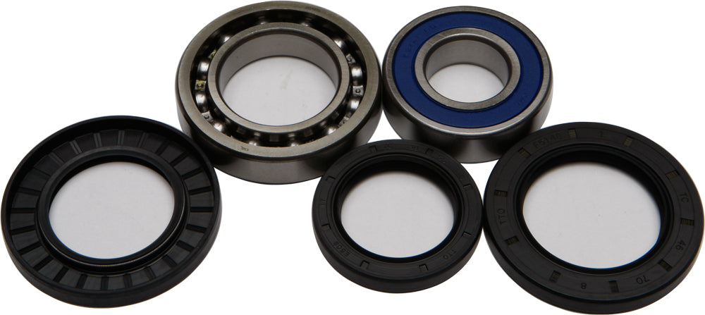 All Balls drive wheel bearing and seal kit 22-51017 with replacement bearings and seals for vehicle wheel assembly.