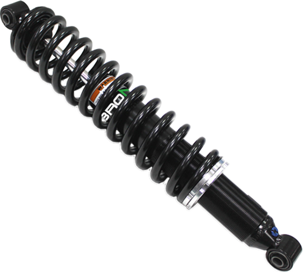 Bronco off-road rear gas shock absorber, model 183-04405, mounted on a vehicle, showing its sturdy construction and metallic finish.