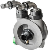Jagg Oil Coolers - Big Twin Carburated Evo W/Front Mount Spin On Filter - 821-2026