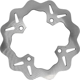 GALFER Wave Rear Brake Rotor, black steel disc with distinctive wave edges, designed for motorcycle braking performance.