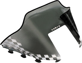 Cobra W/S Mid Smoke/Wht 14" Pol Wedge Hood