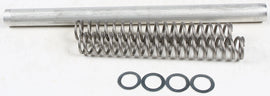 Race Tech suspension fork spring, 0.85kg, model 200-3625085, shown in close-up with coil design and branding details.