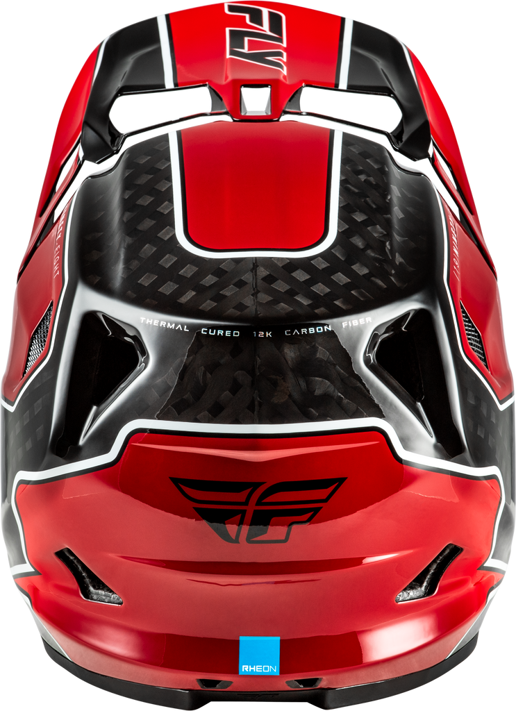 Werx R Flow Carbon Helmet Black Carbon/Red Xs