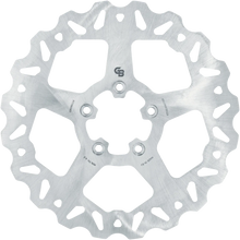 Load image into Gallery viewer, GBRAKES 11.5-inch solid wave stainless steel rotor for brake system, with detailed surface and wave design visible.
