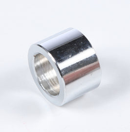 HardDrive chrome drive axle spacer 3/4 inch by 0.75 inch, part number 43654-86A, shown in the image with a metallic finish.