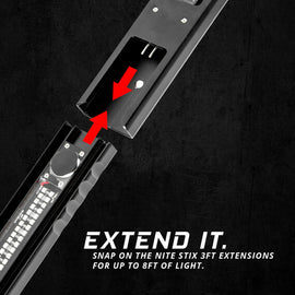 XK Glow 3ft Nite Stix Extension Light for vehicle illumination, featuring bright LED strip with flexible design and durable construction.