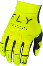 Fly Racing Evolution DST gloves in hi-vis and black, XL size, featuring padded palms and adjustable wrist closures.