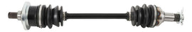 All Balls heavy-duty front axle with six ball bearings, designed for durable motorcycle or ATV front wheel support.