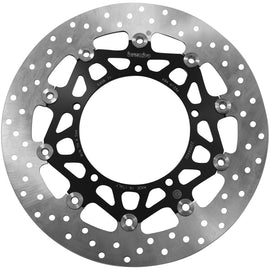 Brembo Serie Oro front floating brake rotor with ventilated design, showcasing the high-performance automotive brake component.