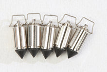 Load image into Gallery viewer, K&amp;L Float Needle 5-pack for carburetor fuel system, close-up of precise metal needle components for intake and fuel regulation.