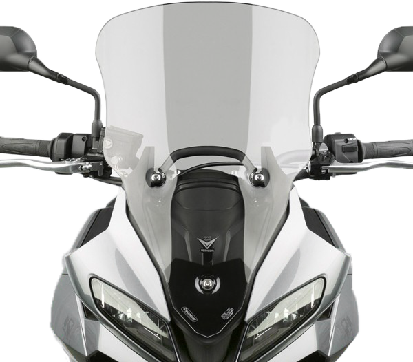 National Cycle Vstream windscreen with mid light tint, motorcycle windshield with aerodynamic design and clear visibility.