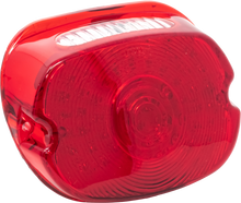 Load image into Gallery viewer, Letric Lighting Co Slantback Low Pro LED red lens taillight for motorcycle, with clear lens and compact design.