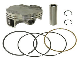 Namura forged piston kit with Nikasil cylinder for motorcycle engine, featuring 76.76mm bore and 13.2:1 compression ratio.