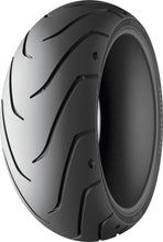 Load image into Gallery viewer, Michelin Tire Scorcher 11T rear motorcycle tire, 150/70ZR17 radial tubeless, with tread pattern visible for street riding.