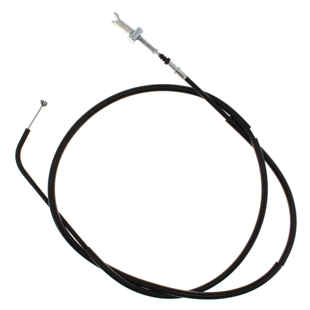 All Balls rear hand brake cable 24-54062 for motorcycle, showing the cable with fittings and protective casing.