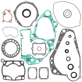 Vertex Complete Gasket Set with Oil Seals, including gaskets and seals for engine repairs, shown in the image.