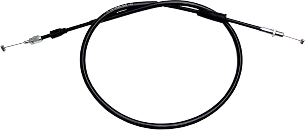 Motion Pro black vinyl throttle cable 70-2568 for motorcycle control lines, showing the cable with protective black vinyl coating.