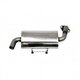 MBRP Exhaust - Single Slip-On System W/ Oval Sport Muffler Chrome - 241-10152