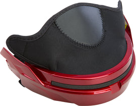 Fly Racing Tourist jaw piece in candy red with model number 73-88635, showing the detailed, glossy helmet accessory.