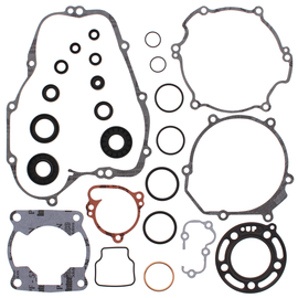 Vertex Complete Gasket Set with Oil Seals, includes gaskets and seals for engine repair, shown in the image.
