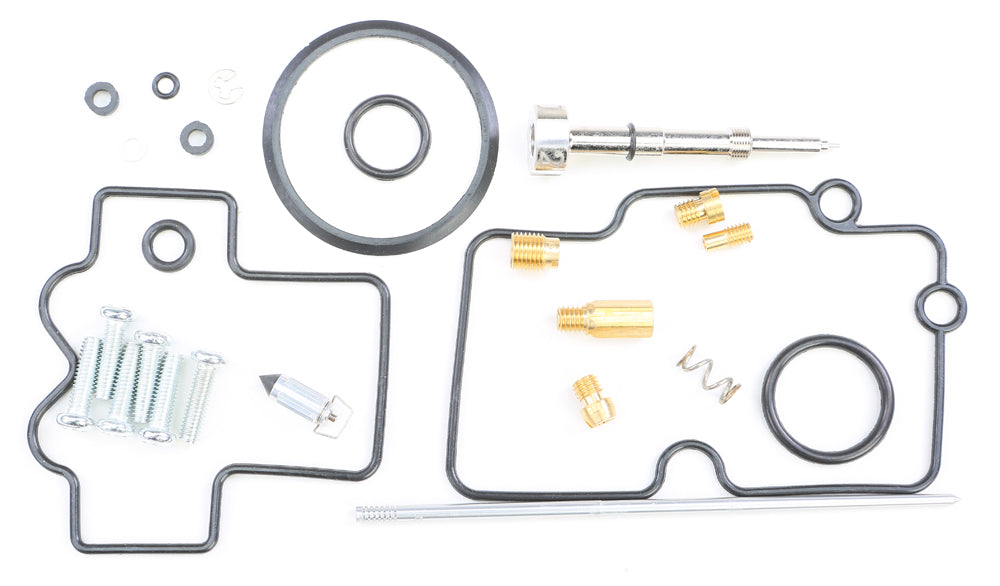 All Balls bike carburetor rebuild kit 226-1302 with gaskets, seals, and parts for intake, carb, and fuel system repair.