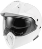 Fly Racing Odyssey Adventure modular helmet in white, showing the sleek design and ventilation features of this motorcycle helmet.