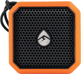 EcoXGear Ecopebble Lite orange portable Bluetooth speaker with waterproof design for outdoor use.
