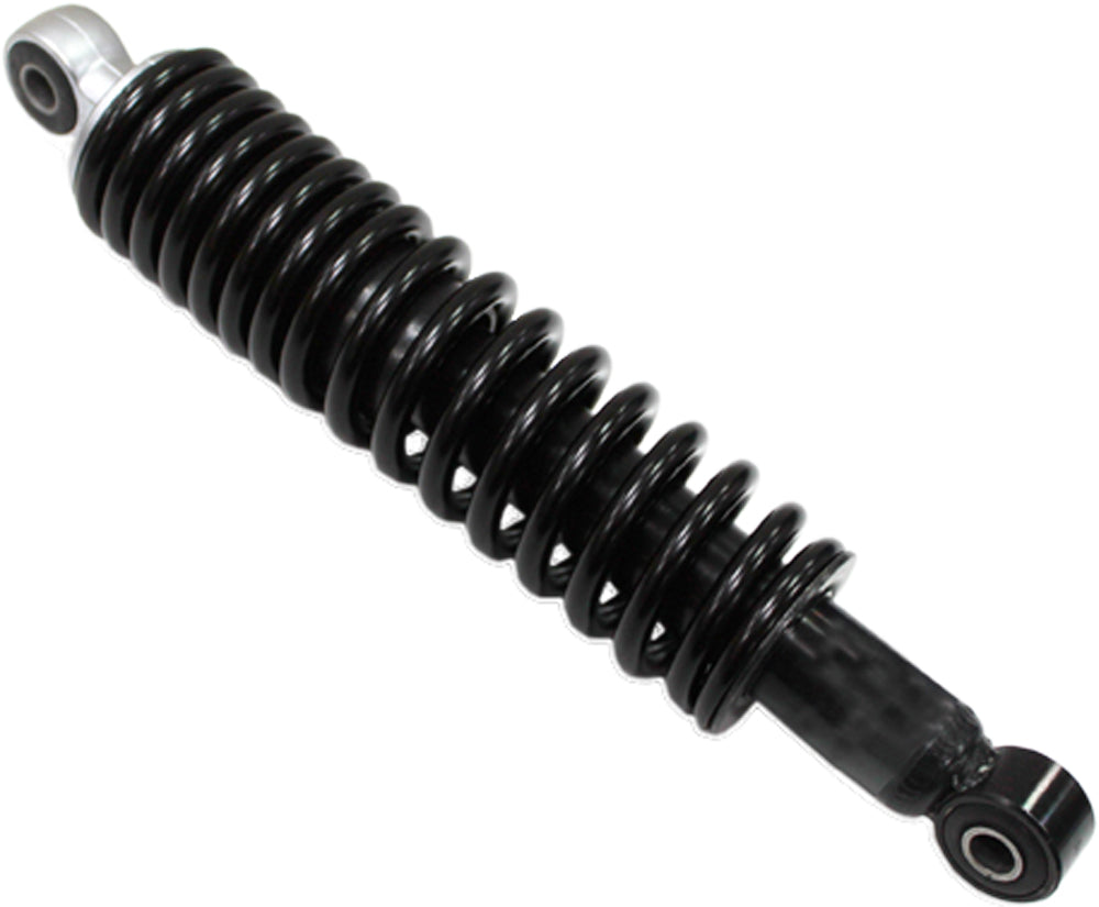 Bronco street front gas shock absorber with metal body and piston, designed for vehicle suspension.