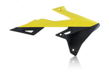 Load image into Gallery viewer, Acerbis yellow and black radiator shrouds for off-road motorcycle, featuring bold color design and sturdy construction.