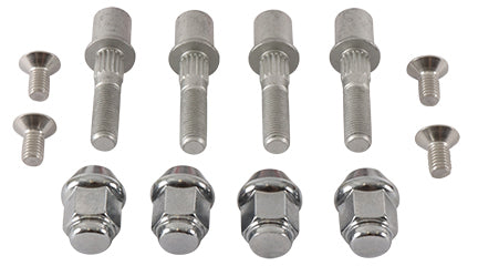 All Balls Wheel Stud Kit 28-51077 showing metal wheel studs and hardware components for motorcycle or vehicle wheel assembly.
