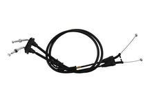 Load image into Gallery viewer, All Balls throttle cable 24-51265 for hydraulic control lines, showing the black cable with metal fittings.