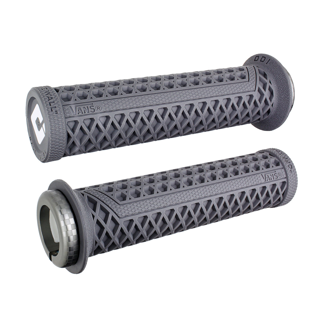 ODI Grips ATV Vans V2.1 grip in graphite and grey, 135mm length, designed for off-road motorcycles and ATV handles.