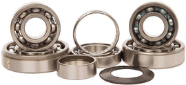 Hot Rods transmission bearing kit 421-3044 for engine, showing metal bearings and components in the kit.
