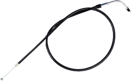 Motion Pro black vinyl throttle pull cable 70-5004 for motorcycle control lines, shown with metal fittings and durable outer sheath.