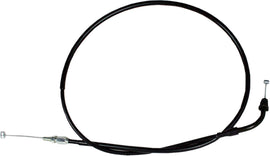 Black vinyl throttle push cable by Motion Pro, designed for motorcycle control lines with durable construction.