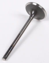 Load image into Gallery viewer, ProX Racing Parts steel exhaust valve for engine, with detailed close-up view showing the valve's polished surface and structural design.