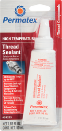 Permatex High Temperature Thread Sealant in 50ml container, chemical sealant for high-temperature applications.