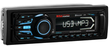 Load image into Gallery viewer, Boss Audio multimedia AM/FM receiver model 63-8050 showing its front panel with display and control buttons.