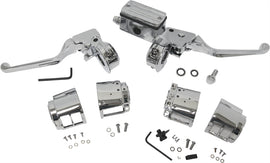 HardDrive hand controls for motorcycle, 3/4 inch master cylinder, compatible with 1982-1983 models, without switches.