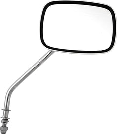 HardDrive OE Style 8-inch chrome motorcycle mirror with 5x3.5-inch glass, left and right side, mounted on a stem