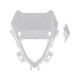 Load image into Gallery viewer, Acerbis white headlight mask for motorcycle body, with cutouts and aerodynamic design, made for Acerbis helmets.