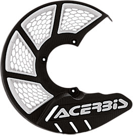 Acerbis X-Brake Vented Mini 245mm motorcycle brake disc in black and white, featuring ventilated design and mounting holes.