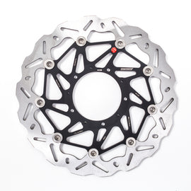 Braking SK2 directional rotor right side for brakes, model 32-6633R, with detailed grooves and metallic finish.
