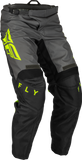 Fly Racing F-16 Pants Black/Grey/Hi-Vis Sz 38 376-93038