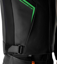 Load image into Gallery viewer, S1 D3o Leather Jacket Blk/Gry/Flo Grn Sm