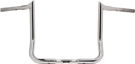 Chrome Bagger Nation 16-inch Monkey Bagger handlebars for Harley Flh/Flt motorcycles, featuring sleek, high-quality hand controls.